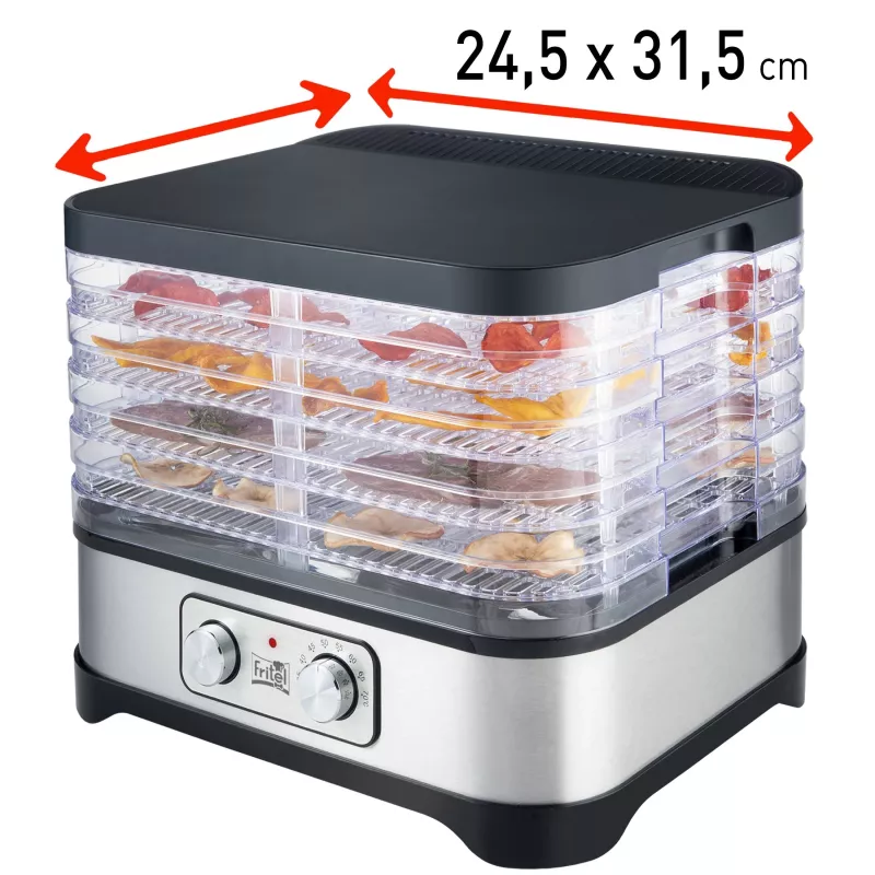FRITEL Family Αφυγραντήρας τροφίμων 250W Ασημί/Γκρι