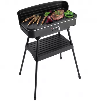 FRITEL Starter BBQ 2246 Ηλεκτρική ψηστιέρα με βάση, 2200 W, Μαύρο