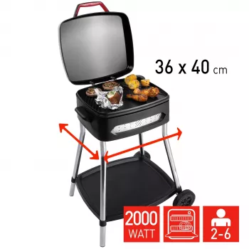 FRITEL Family BBQ 3278 Ηλεκτρική ψηστιέρα Κόκκινο/Μαύρο