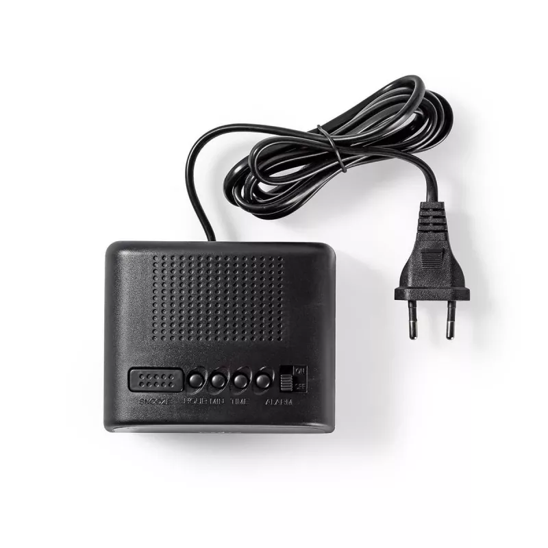 Nedis CLDK008BK Ξυπνητήρι LED με λειτουργία αναβολής, Μαύρο
