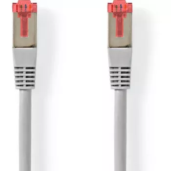 Nedis Καλώδιο δικτύου Cat6 S/FTP RJ45 5,00 m Γκρι Στρογγυλό PVC Κρεμάστρα