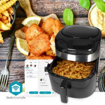 Nedis SmartLife KAAF180BKW Φριτέζα αέρα 7.2 L, Black