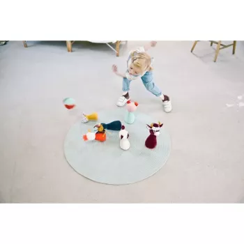 Lilliputiens σετ μπόουλινγκ φάρμας με μπάλα με κουδουνίστρα