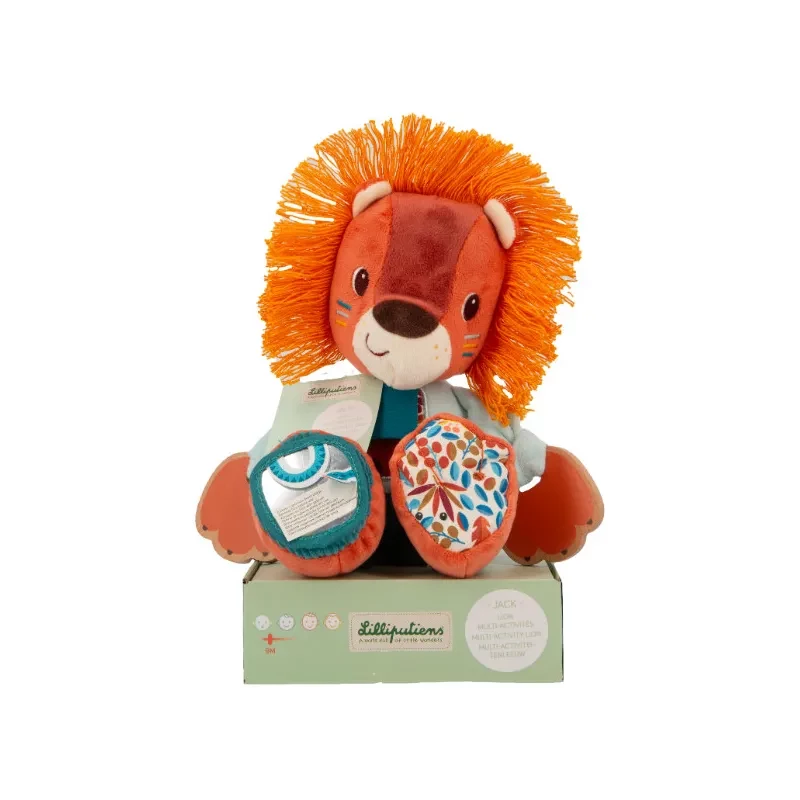 Lilliputiens Πολυδραστήριο Λούτρινο Παιχνίδι Jack the Lion 9m+