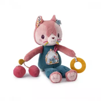 Lilliputiens Jeanne the Cat Πολυλειτουργικό Λούτρινο Παιχνίδι Δραστηριοτήτων 9m+