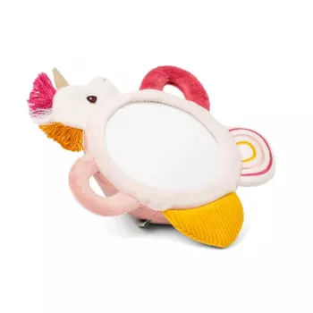 Lilliputiens Καθρέφτης Δραστηριοτήτων Lena the Unicorn με Λαβές, αισθητηριακό παιχνίδι για μωρά από 3 μηνών