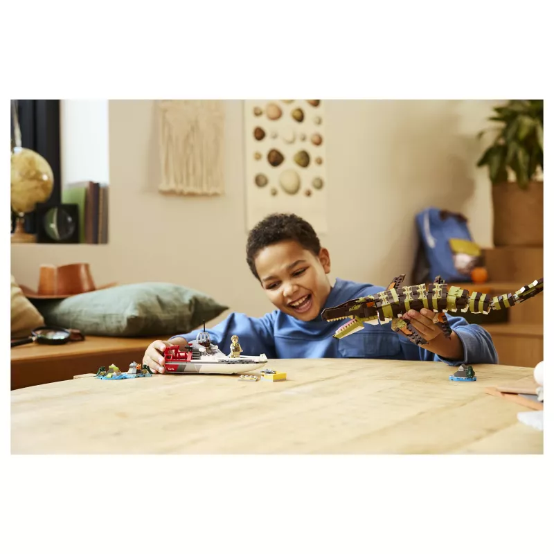LEGO Jurassic World 76974 Αποστολή στο σκάφος και μοντέλο Mosasaurus