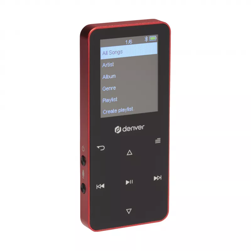 Denver MP-1830R αναπαραγωγέας MP4 με Bluetooth, οθόνη 1,8 ιντσών, 4GB, κόκκινο
