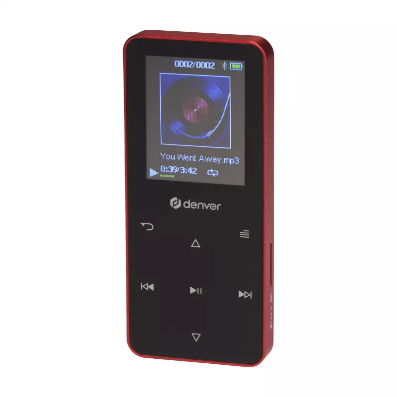 Denver MP-1830R αναπαραγωγέας MP4 με Bluetooth, οθόνη 1,8 ιντσών, 4GB, κόκκινο