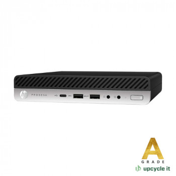 Upcycle IT HP ProDesk 600 G4 DM Mini PC, Intel Core i5-8500T, 8GB RAM, 256GB SSD, Windows 10 Pro, Refurbished