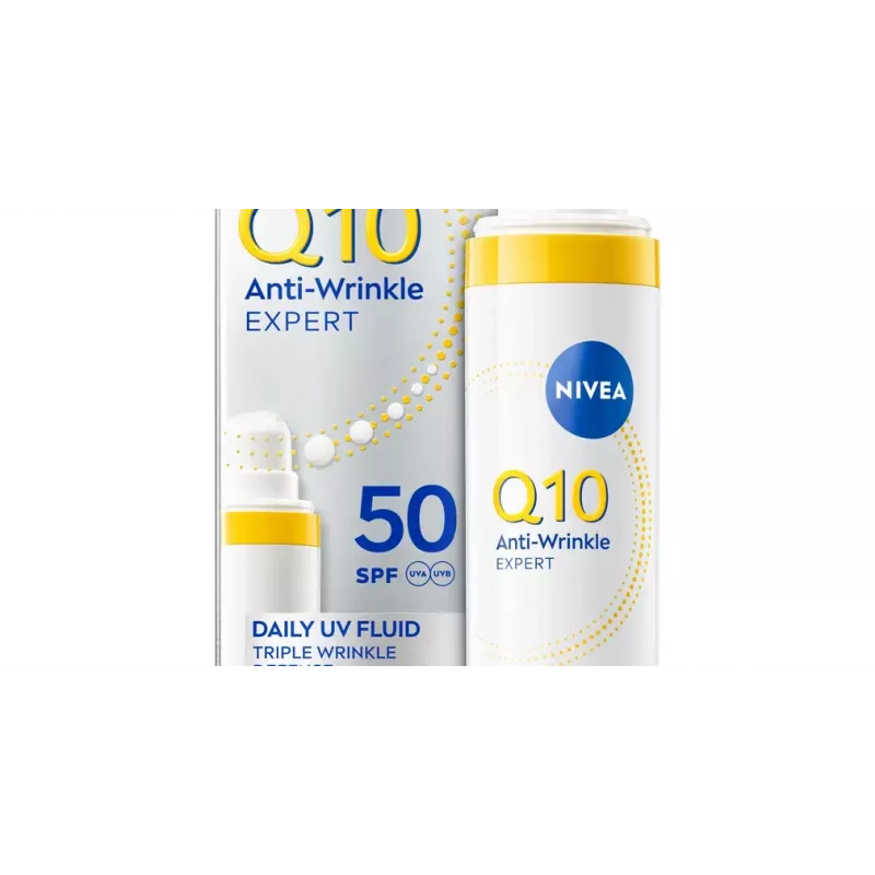 NIVEA Q10 Daily UV Fluid Αντιρυτιδικό Προσώπου SPF50 40ml