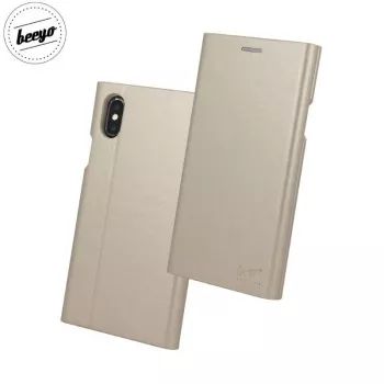 Beeyo Samsung Galaxy S8 G950 Book Grande Case χρυσό