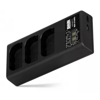 Newell CD-USB-C Triple-Channel φορτιστής για μπαταρίες Canon LP-E6
