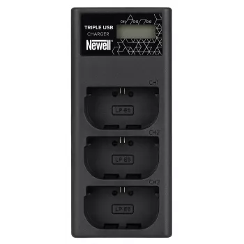 Newell CD-USB-C Triple-Channel φορτιστής για μπαταρίες Canon LP-E6