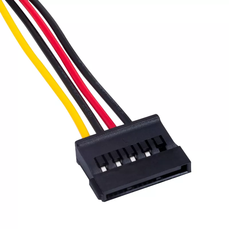 Akyga AK-CA-17 καλώδιο προσαρμογέα τροφοδοσίας Molex σε SATA, 15 cm