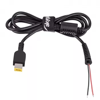 Akyga AK-SC-10 λεπτό καλώδιο τροφοδοσίας DC Slim Tip για τροφοδοτικό laptop, 1,2 m, μαύρο