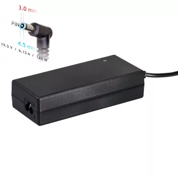 Akyga AK-ND-45 τροφοδοτικό notebook για HP, 120 W, 19,5 V / 6,15 A, 4,5 x 3,0 mm με pin