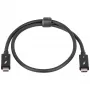 Akyga AK-USB-33 καλώδιο USB-C σε USB-C Thunderbolt, 40 Gbit/s, 100 W, 0,5 m, μαύρο