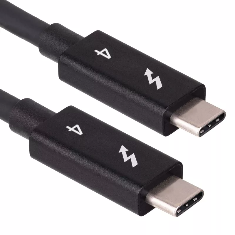 Akyga AK-USB-33 καλώδιο USB-C σε USB-C Thunderbolt, 40 Gbit/s, 100 W, 0,5 m, μαύρο