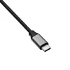 Akyga AK-AD-66 USB-C hub με 3x USB 3.0 και Gigabit Ethernet, 15 cm, μαύρο