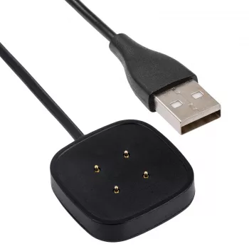 Akyga AK-SW-27 μαγνητικό καλώδιο φόρτισης USB για Fitbit Versa 3 / Sense, 1 m, μαύρο