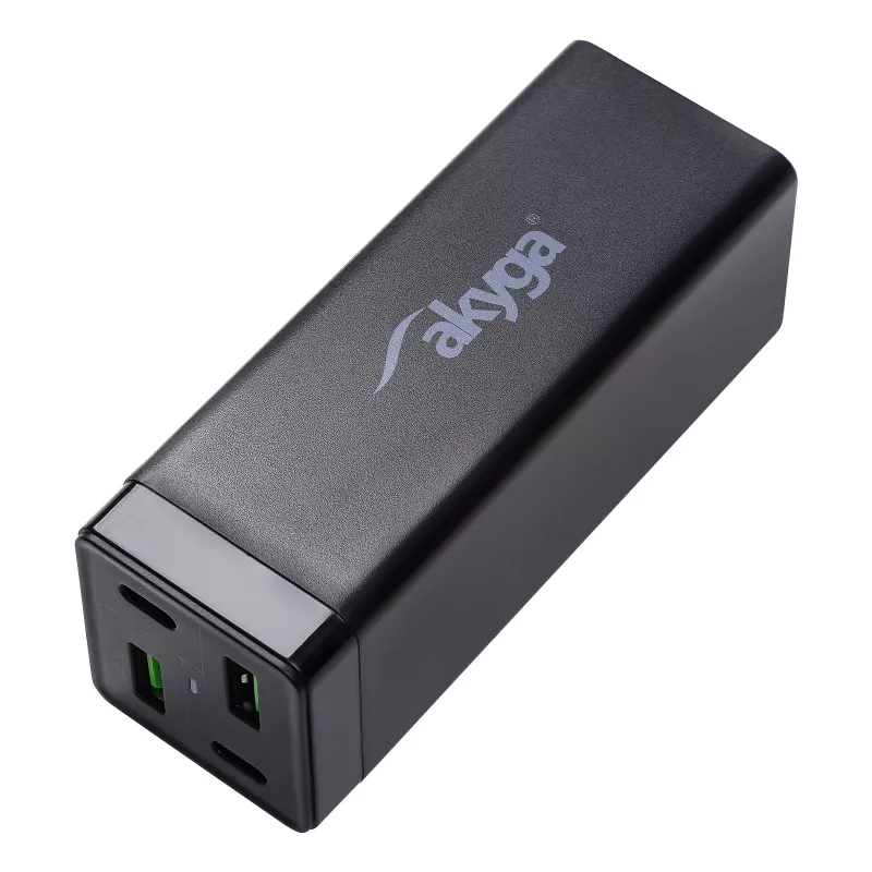 Akyga Charge Brick AK-CH-17 φορτιστής USB 65 W, 2 x USB-C PD + 2 x USB-A QC 4+, μαύρο