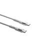 Akyga AK-USB-40 καλώδιο USB-C σε USB-C, USB 2.0, 60 W, 1 m, λευκό