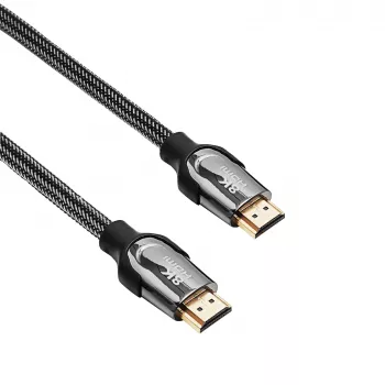 Akyga AK-HD-15S καλώδιο HDMI 2.1, θωρακισμένο, χαλκός, πλεκτό, 48 Gbit/s, 8K@60Hz / 4K@120Hz, 1,5 m