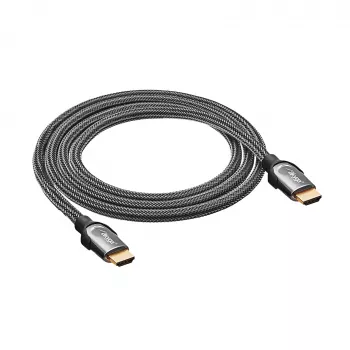 Akyga AK-HD-15S καλώδιο HDMI 2.1, θωρακισμένο, χαλκός, πλεκτό, 48 Gbit/s, 8K@60Hz / 4K@120Hz, 1,5 m