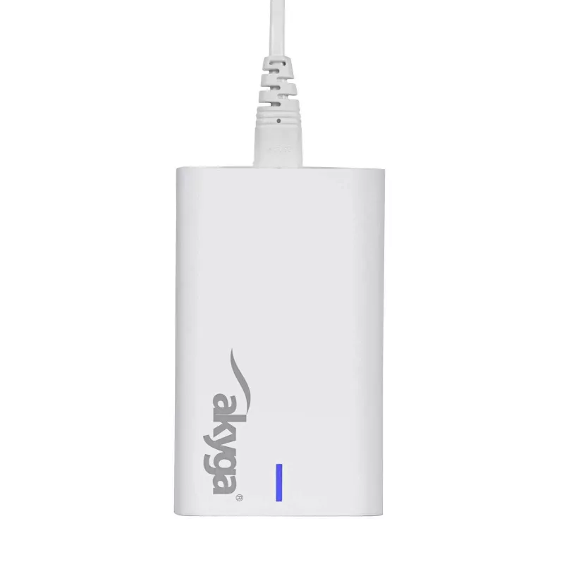 Akyga AK-CH-25 επιτραπέζιος φορτιστής USB GaN 140 W, 3 x USB-C PD + USB-A, λευκό