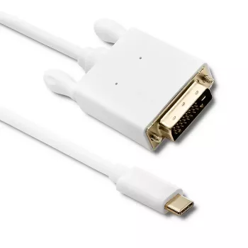 Qoltec Καλώδιο προσαρμογέα USB 3.1 Type-C αρσενικό σε DVI-D αρσενικό 2m 4K
