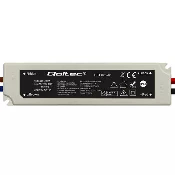 Qoltec LED Τροφοδοτικό switching 60W 12V 5A IP67 αδιάβροχο λευκό