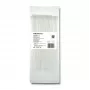 Qoltec 52195 Zippers 2.5 200 100pcs Νάιλον UV Λευκό Δεματικό καλώδιο
