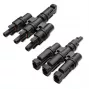 Qoltec MC4 Σετ συνδετήρα διακλάδωσης T-Type 1000V 30A