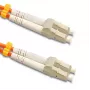 Qoltec Καλώδιο patch οπτικών ινών LC/UPC σε LC/UPC Πολύτροπο OM2 Duplex 20m