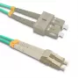 Qoltec Καλώδιο patch οπτικών ινών LC/UPC - SC/UPC Πολύτροπο OM4 Duplex 5m