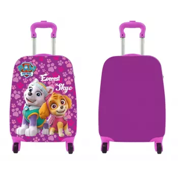 Nickelodeon Paw Patrol on Wheels - Ροζ μεγάλη παιδική βαλίτσα ταξιδιού