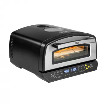 TEESA φούρνος πίτσας SUPREME ELITE 2200 W, 450°C, διπλή θέρμανση, παράθυρο, LED, 33 cm, πολλαπλά προγράμματα ψησίματος