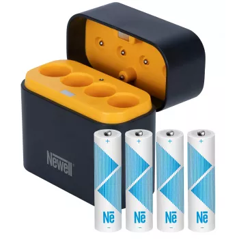 Newell φορτιστής μπαταρίας Li-Ion 4 καναλιών + 4 μπαταρίες AA 2200 mAh Li-Ion