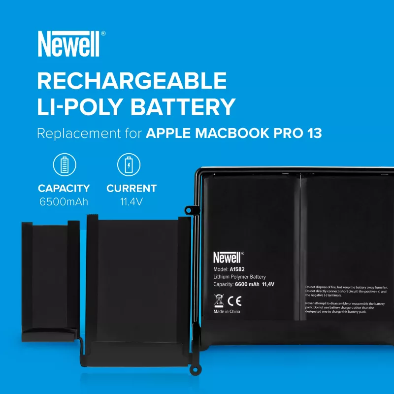 Newell A1582 Μπαταρία 6500 mAh για Apple MacBook Pro 13