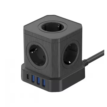 Newell GaN Power Cube 9W1 Πολύπριζο Μαύρο