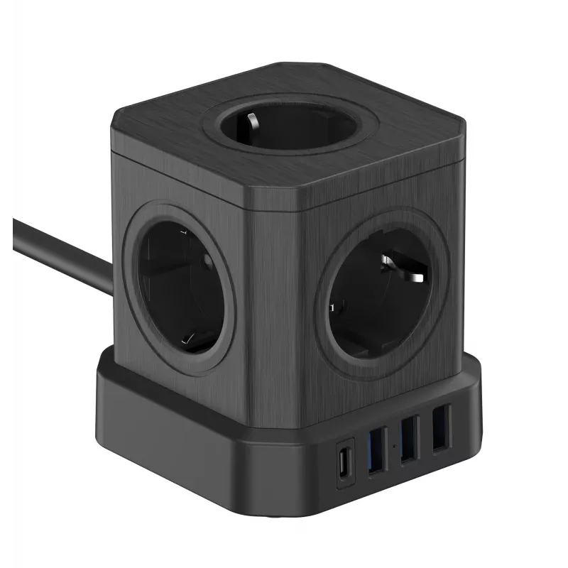 Newell GaN Power Cube 9W1 Πολύπριζο Μαύρο