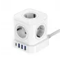 Newell GaN Power Cube 9w1 Λευκό Πολύπριζο με φορτιστή USB