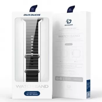Dux Ducis Σιλικονούχο Λουρί για Apple Watch 8/7/6/5/4/3/2/SE (38/40/41mm) - Μαύρο