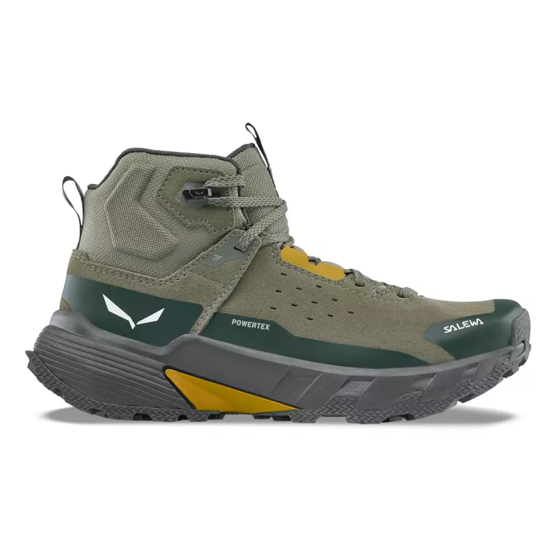 SALEWA Pedroc 2 Leather Mid PTX πράσινα παπούτσια
