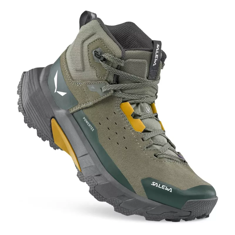 SALEWA Pedroc 2 Leather Mid PTX πράσινα παπούτσια