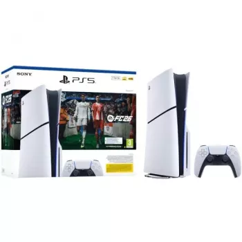 Sony PlayStation 5 Slim Disc Edition 1TB + EA Sports FC 26 Bundle - Λευκό/Μαύρο (CFI-2116A)