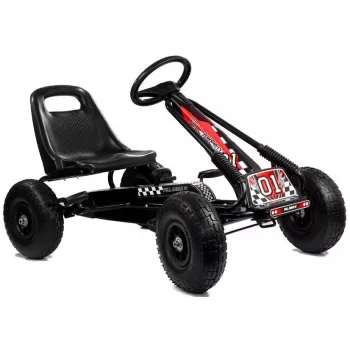 LEAN TOYS LEAN CARS A-15 Go-Kart Μαύρο αεροπορικά λάστιχα
