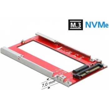 DeLOCK U.2 σε M.3 / NF1 μετατροπέας – PCIe 4.0 NVMe adapter, SFF-8639 σε SFF-8611/8612