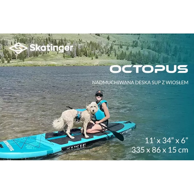 SKT Octopus φουσκωτή σανίδα SUP Allround 335x86x15 cm